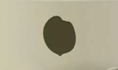 桃のシルエット