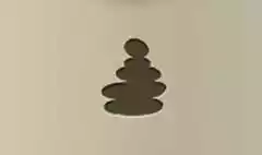 積石のシルエット