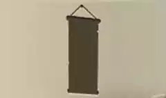 巻き物のシルエット
