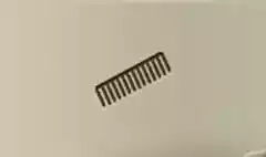 くしのシルエット