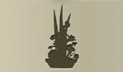 Ikebana silhouette