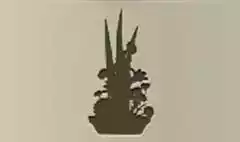 生け花のシルエット
