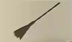 ほうきのシルエット