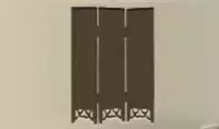 屏風のシルエット
