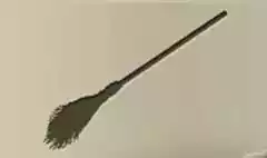ほうきのシルエット