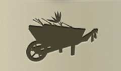 Gardening Wheelbarrow silhouette