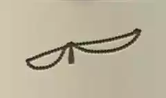 数珠のシルエット