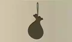 コイン入りの袋のシルエット