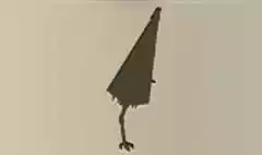 傘おばけのシルエット