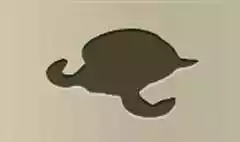 カメのシルエット
