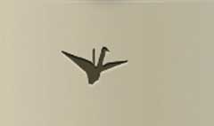Paper Crane silhouette #3