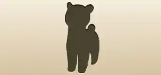 アルパカのシルエット
