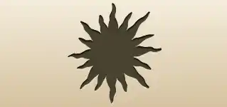 太陽のシルエット