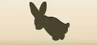 Rabbit silhouette