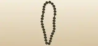 ネックレスのシルエット