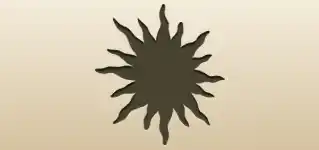 太陽のシルエット
