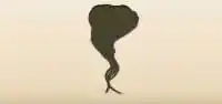 Tornado silhouette