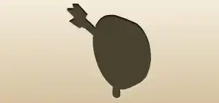 アーチェリーの的のシルエット