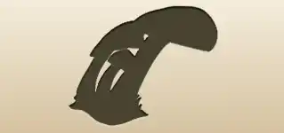 キノコのシルエット