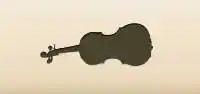Violin silhouette