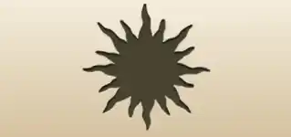 太陽のシルエット