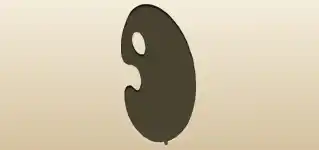 パレットのシルエット