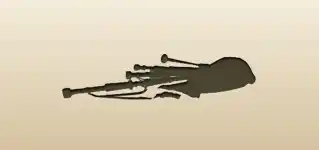 バグパイプのシルエット