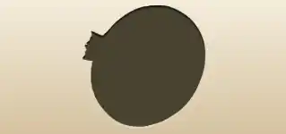 アーチェリーの的のシルエット