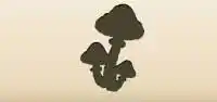 Mushrooms silhouette