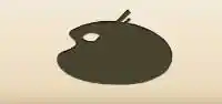 Painter's Palette silhouette