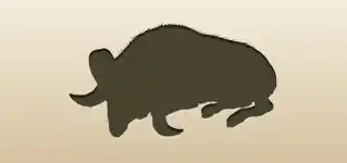雄羊のシルエット