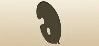 パレットのシルエット