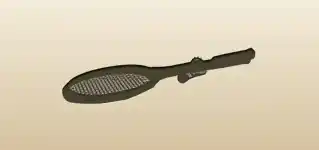 バドミントン用品のシルエット