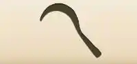 Sickle silhouette