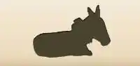 Donkey silhouette