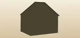 犬小屋のシルエット