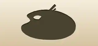 パレットのシルエット