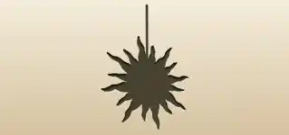 太陽のシルエット