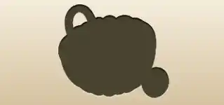 じょうろのシルエット