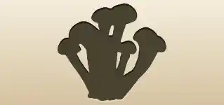 キノコのシルエット