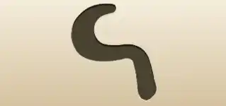 鎌のシルエット