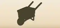 Wheelbarrow silhouette