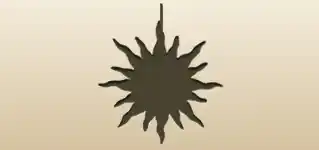 太陽のシルエット