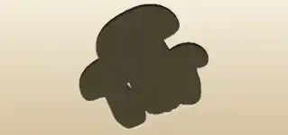 キノコのシルエット