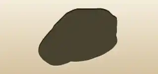 ベレー帽のシルエット