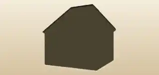 犬小屋のシルエット