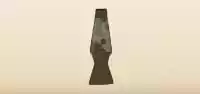 ラバライトのシルエット