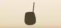 ダルゴナコーヒーのシルエット