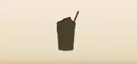 ダルゴナコーヒーのシルエット