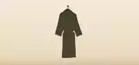 バスローブのシルエット
